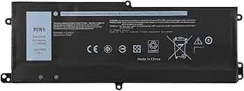 WISTAR DT9XG Laptop Battery for Dell Alienware Area-51m R1 R2 D1968W D1968B D1969PW D1733B D1746W D1735DB D1733PB D1766W D1748DW D1746B D1766B D1741DB Series 07PWKV 0KJYFY