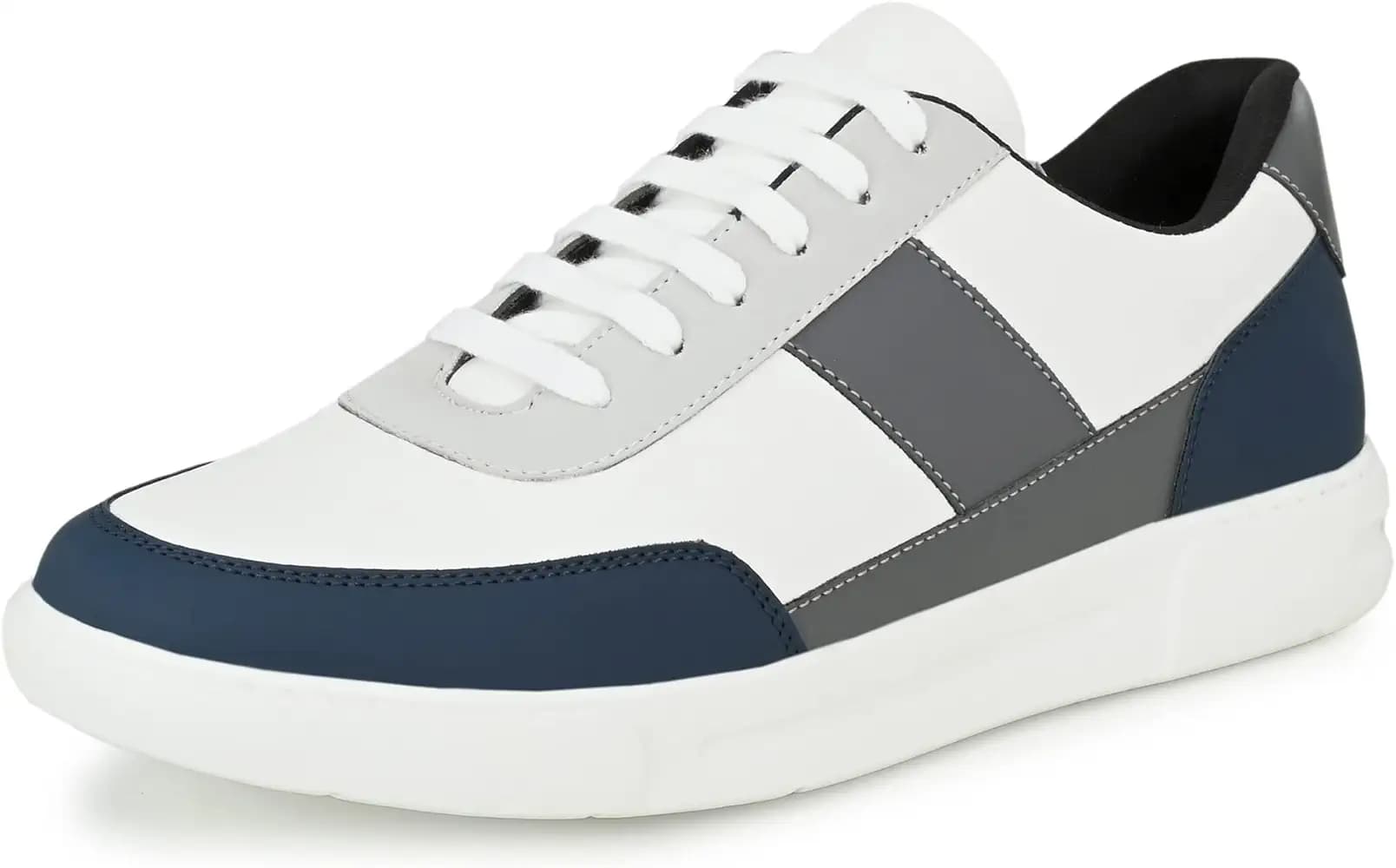 Centrino Men's Casual Shoes Fashion Lace Up Non-Slip Flats Trendy Stylish All Day Comfortable Lightweight Sneakers with Extra Comfort on Heel (3211)