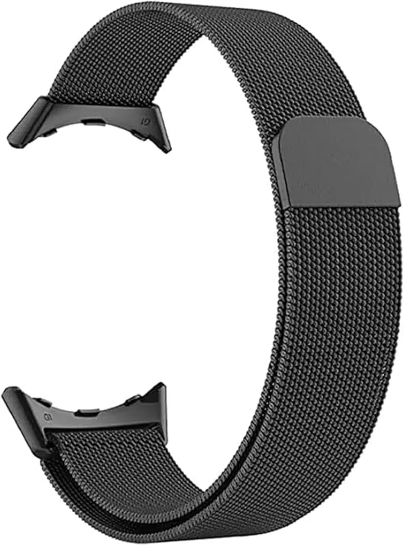 TASLAR Stainless Steel Mesh Magnetic Closure Replacement Metal Band Strap Wristband Bracelet Compatible with Google Pixel Watch 2024 (Watch not Included)