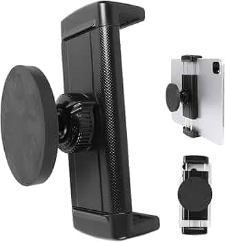 Magnetic Tablet Holder for iPad, 360° Rotation Heavy Duty Magnet Tablet Mount for Gym/Warehouse/Fridges/Metal Surface, Compatible with Devices from 4.7 to 13 inch Tablets & Phones