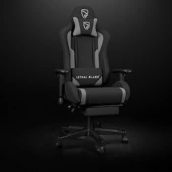 Ergonomic Gaming Chair - with Premium Breathable Alcantara Fabric, Multi Adjustable Armrests, Neck & Lumbar Support