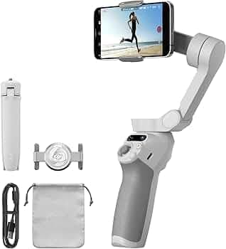 DJI OSMO Mobile SE Intelligent Gimbal 3-Axis Phone Portable and Foldable Android and iPhone with ShotGuides Smartphone with ActiveTrack 5.0 Vlogging Stabilizer YouTube Video