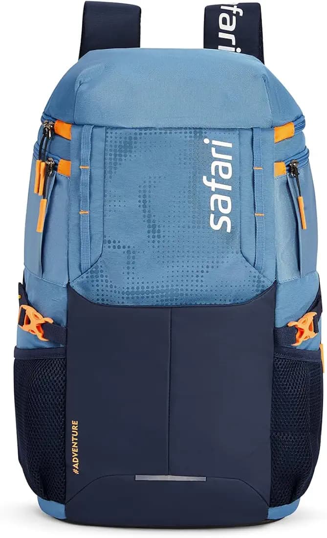 SAFARI Quest 2, 45L Overnighter Rucksack Laptop Bag, Top Opening, Wet Pouch, Compression Straps, Large Size Travel Bag, Ideal For 3-4 Days Staycations, Hiking, Trekking, Outdoor Activities