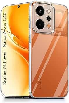 Jkobi Silicone Back Cover Case for Realme P4 Power 5G | Realme Narzo Power (Clear Shockproof Case with Camera Protection | Soft and Flexible | Transparent)