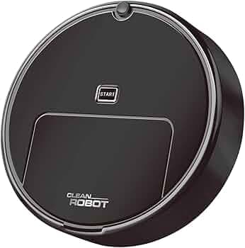 Household Robot Automatic Vacuum Cleaner Floor Sweeping for Corner Black