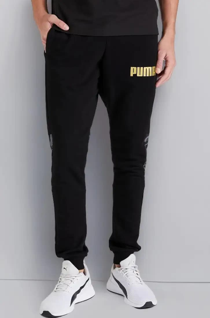 Puma Men's Regular Fit Mid Rise Track Pant