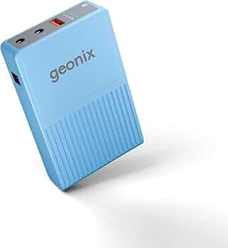 Geonix Trot R7 Mini UPS, Backup Upto 6 Hrs, 2x2000 mAh Battery, Supports DC Port (12V/2A,9V/2A), USB (5V/2A) Output, Power Backup for Wi-Fi Routers, CCTV Camera, Cordless Phone, Modem (Maya Blue)