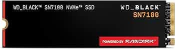 Western Digital WD Black SN7100 NVMe 500GB, Upto 6800MB/s R, 5800MB/s W, 5Y Warranty, PCIe Gen 4 NVMe M.2 (2280), Gaming Storage, Internal Solid State Drive (SSD) (WDS500G4X0E-00CJA0)