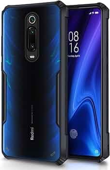 Pikkme Redmi K20 / K20 Pro Back Cover | Crystal Clear Transparent Back | Ultra Hyrbid | Full Camera Protection | Raised Edge | Bumper Back Case (Thermoplastic Polyurethane, Black)