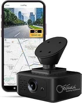 FETACA 2K 4G GPS Dash Cam for Cars with Live Tracking, WiFi, Night Vision, 110° Wide Angle, Loop Recording, Mobile App Control, G-Sensor