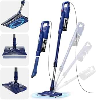 DOMESTICA Trio Sweep 3-in-1 Vacuum Cleaner for Home Use Wet and Dry | Detachable Handheld Vacuum Cleaner | 20KPA Strong Suction, 800ml Water Tank & Corded | 1Year Warranty (Midnight Blue)