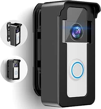 Ring Doorbell Mount, Anti-Theft Video Doorbell Angle Mount for Apartment with 50 to 130 Degree Adjustable, Ring/Blink Wireless Camera Doorbell Bracket Holder