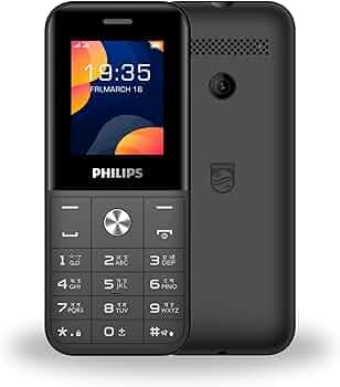 Philips All-New E2102 Sleek & Stylish |Keypad Mobile with 1.77" Screen|1000 MAH Battery | 2030mm Speaker| Wireless FM | Bright Torch| Digital Camera|CoolGray