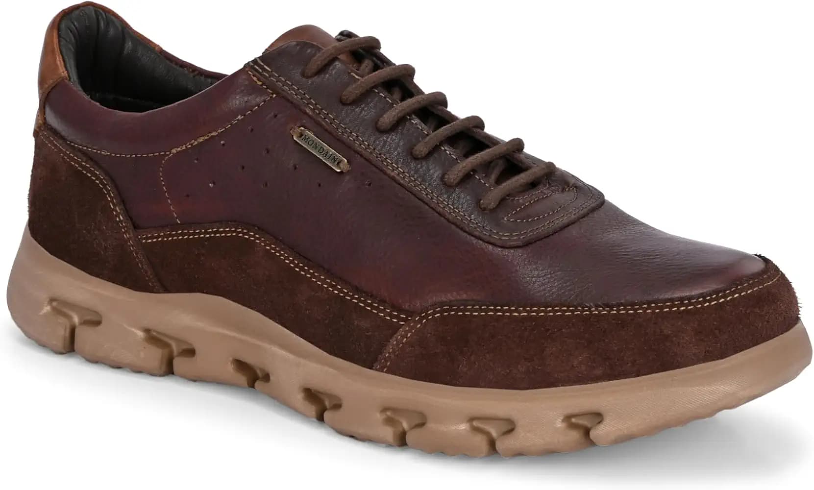 MONDAIN Leather Casual Sneakers for Men | EVA Sole Comfort