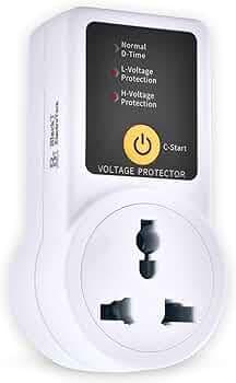 Blackt Electrotech BTSVP02 AC 220V 10A Automatic Voltage Protector Socket switcher- Surge Protector for Home Appliances, Refrigerators, Washing Machines and TV