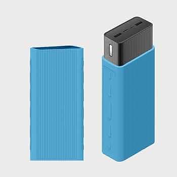 GadgetBite Silicon Soft Cover Case for Mi Boost Pro Power Bank 30000 mAh Battery [Power Bank NOT Included]-Sky Blue