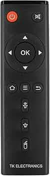 TKE Compatible for Smart Android 9.0 Remote Control (Different Body) Compatible for 4K Android Smart TV Box Remote (Please Match The Image with Your Old Remote) (TKE-162)