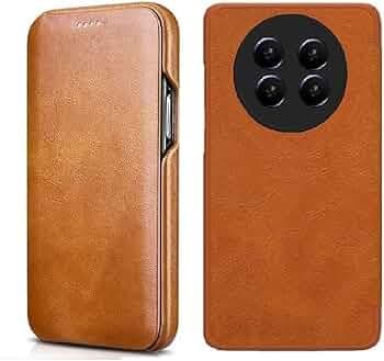 WHITBULL Smart Magnetic Closer Flip Cover Compatible with Redmi Note 15 Pro 5G (Brown)