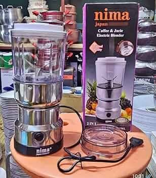 Nima Double Mixer Grinder Machine for Kitchen Mixer Grinder Multi Functional Coffee Herbs Spices Nuts Grain Seasonings Spices Mill Powder Machine Stainless Steel Mixie | 150 Watt