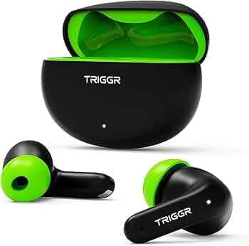 TRIGGR Ultrabuds N3 with Crisp Calling, 50H Playtime, 13mm Drivers, BassXpand Bluetooth (Black Mantis, in The Ear)