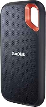 SanDisk 500GB Extreme Portable SSD 1050MB/s R, 1000MB/s W,Upto 2 meter drop protection with IP55 water/dust resistance, HW Encryption, PC,MAC & TypeC Smartphone Compatible, 5Y Warranty, External SSD