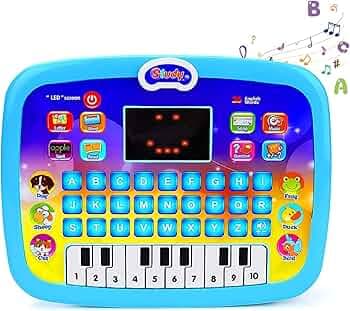 Kids Educational Learning Laptop Toys-Educational Computer ABC and 123 Learning Kids Laptop with LED Display and Music (Multicolor) (Pack of 1) (Multicolor - 02)