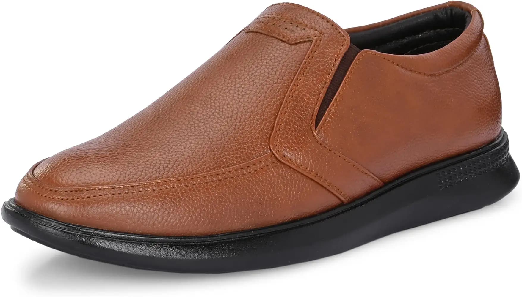 Centrino Men's Formal Shoes | Elegant Slip-On Derby for Business & Casual Wear | Premium Craftsmanship for a Stylish & Sophisticated Look | Cushioned Insole for All-Day Comfort & Support