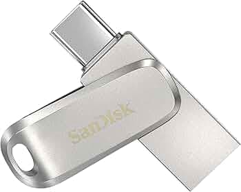 SANDISK Ultra Dual Drive Luxe Type-C 512GB, OTG, Upto 400MB/s, Pendrive, Silver, 5Y Warranty (SDDDC4-512G-I35)