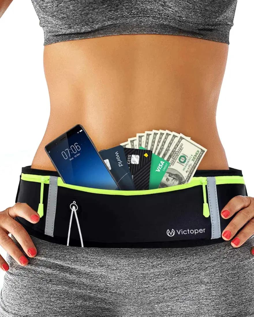 Running Belt Waist Pack- Rainproof Phone Holder for Workouts