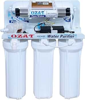 6-Stage UV UF Water Purifier | Wall-Mounted | 25 LPH Flow Rate | Advanced Filtration for Safe Drinking Water, White