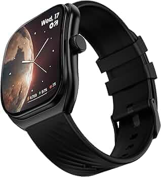 GOBOULT Trail Pro Smartwatch 2.01'' 3D Curved Screen+AMOLED, BT Calling 5.3, 600 Nits Brightness, IP68, 250+ Watchfaces, 120+ Sports Modes, AI Voice Assistant, SpO2 Tracking (Black)