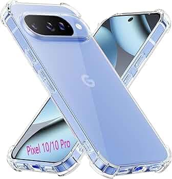 Back Cover Silicone Flexible Bumper Transparent Cover for Google Pixel 10 Pro -Transparent