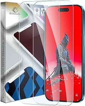 Supershieldz ClearArmor HD+ Tempered Glass Screen Protector Guard for iPhone 17/17 Pro / 16 Pro, 9H Hardness, Anti-Static, Case-Friendly, Easy Installation Kit – 2 Pack