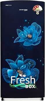 Voltas Beko, A Tata Product 183 L 3 Star Direct Cool Single Door Refrigerator (RDC215C/S0BFR0M0000GO, Fressia Blue, With Fresh Box Technology and Chiller Zone)