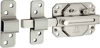 Link Sparta 6 Turn Door Lock - Brass Cylinder with 3 Hi-Tech Keys, Main Door Lock, Double Door Compatibility (Stainless Steel)