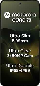 Motorola Edge 70 (Green, 8GB RAM, 256GB Storage)