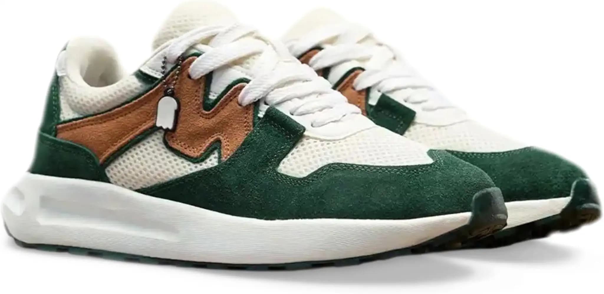 layasa Stylish Sneakers for Man Comfortable Casual and Lace Up Green