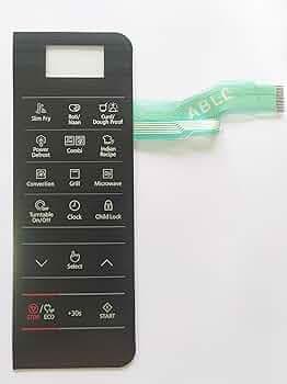 Able MC28H5033 Microwave Oven Membrane Keypad (Black)