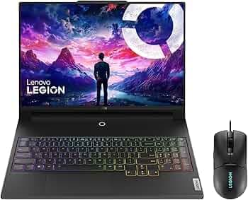 Lenovo Legion 9 Intel Core i9-13980HX 16" (40.64cm) 3.2K Mini LED 1200Nits 165Hz Gaming Laptop (32GB/2TB SSD/NVIDIA RTX 4090 16GB/Black/2.5Kg), 83AG0044IN +M300s Mouse