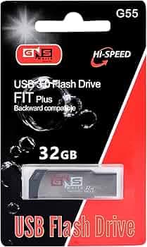 GNS World G-55 USB 3.0 Flash Drive High-Speed FIT Plus Pen Drive Portable Storage Device Backward Compatible USB Stick for Laptop PC Mac Data Transfer Durable Design (32, GB)