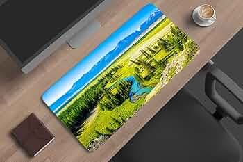 Gadgets WRAP Large 11x23inch Mouse Pad Desk Mat Anti-Slip Base Spill-Resistant for Laptop, MacBook, Gaming Computer - Woodland View