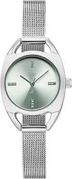 Fastrack Vyb Spotlight with Quartz Analog Light Blue Dial Steel Stainless Steel Strap Watch for Girls - FV60129SM01W