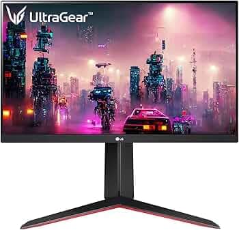 LG Ultragear IPS Gaming Monitor 60 cm (24 Inches), FHD 1920 x 1080, 1ms, 144Hz, AMD FreeSync Compatible, HDR 10, sRGB 99% (Typ.), DP, HDMI, Height, Tilt & Pivot Adjust Stand, 24GN65R (Black)