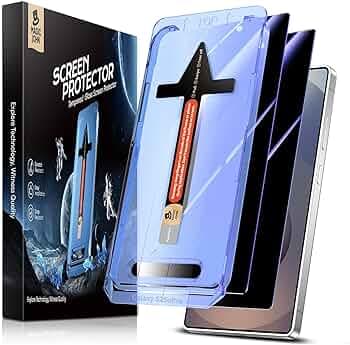MAGIC JOHN 2 Pack For Samsung Galaxy S25 Ultra Privacy Tempered Glass Full Screen Protector, Bubble Free, Easy Installation, Auto Dust-Elimination