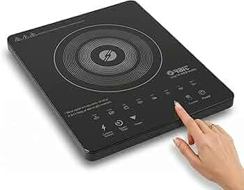 Drumstone 2000W Induction Cooktop Portable Electric Stove with Smart Touch Control, Multiple Cooking Modes, Fast Heating, Energy Efficient Black Glass Induction Cooker for Home Kitchen