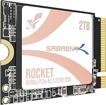Sabrent 2TB Rocket Q4 2230 M.2 NVMe PCIe 4.0 x4 Gen4 SSD, Up to 5000MB/s,Internal Solid State Drive for Laptop, Surface/Pro, Steam Deck, PS5, ASUS ROG Ally, Dell, HP and Mini PCs (SB-213Q-2TB)