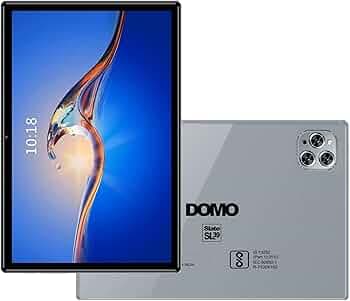 DOMO Slate SL39 4G Tablet 10.1 inch, 4GB RAM + 32GB ROM, inbuilt Storage, 1TB Expandable, Dual SIM Slot, Octa Core CPU GPS, Bluetooth (Grey)