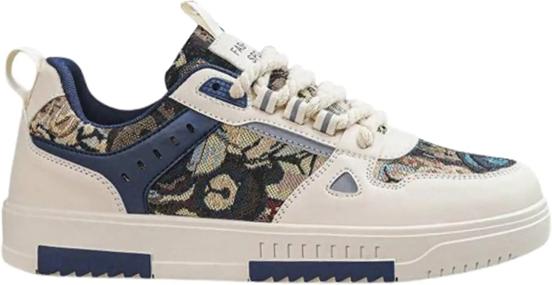 layasa Casual Men White & Blue Sneaker