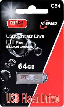 GNS World G-54 USB 3.0 Flash Drive High-Speed FIT Plus Compact Pen Drive Backward Compatible Portable Storage Device for PC Laptop Mac Data Transfer Reliable USB Stick (64.0, GB)