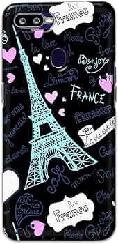 PRINTFIDAA Lovers Famous Place Eiffel Tower in Paris Printed Designer Hard Back Case Cover for Oppo F9 / Oppo F9 Pro/Realme 2 Pro/Realme U1, RMX1801, RMX1807 -(VS) MVN1003